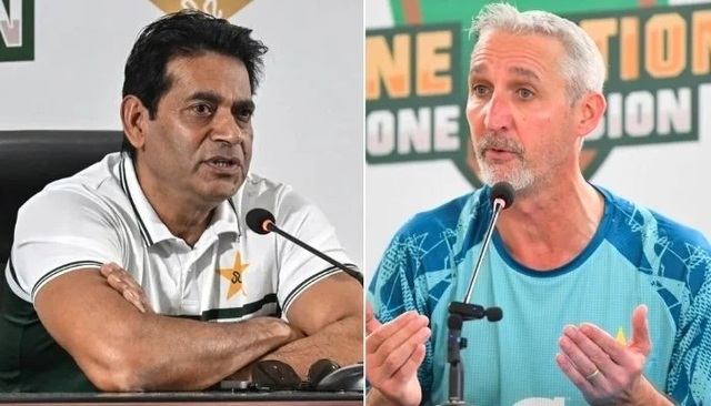 Jason Gillespie and aqib javed